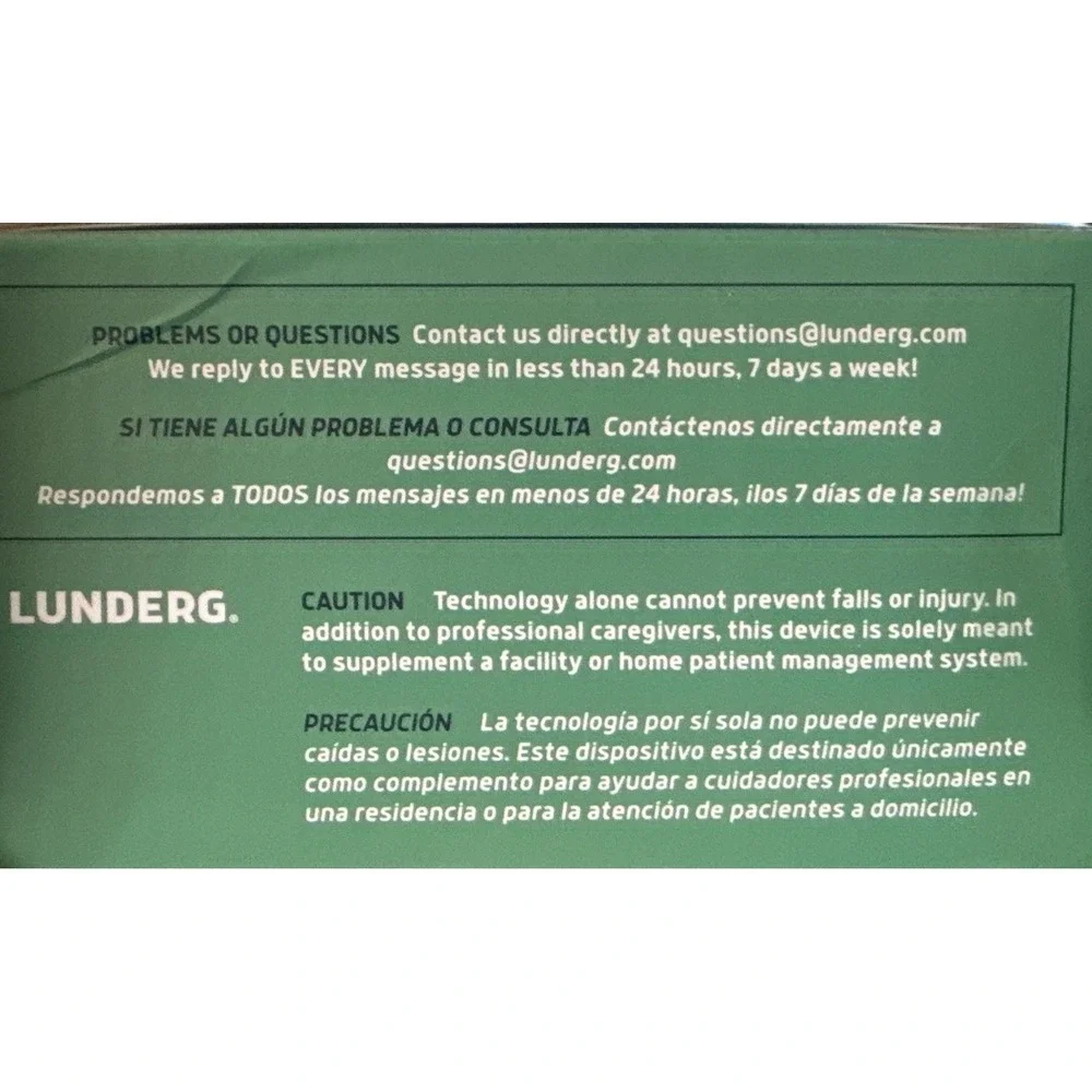 Lunderg EARLY ALERT BED ALARM SYSTEM w/ CHAIR ALARM PAD